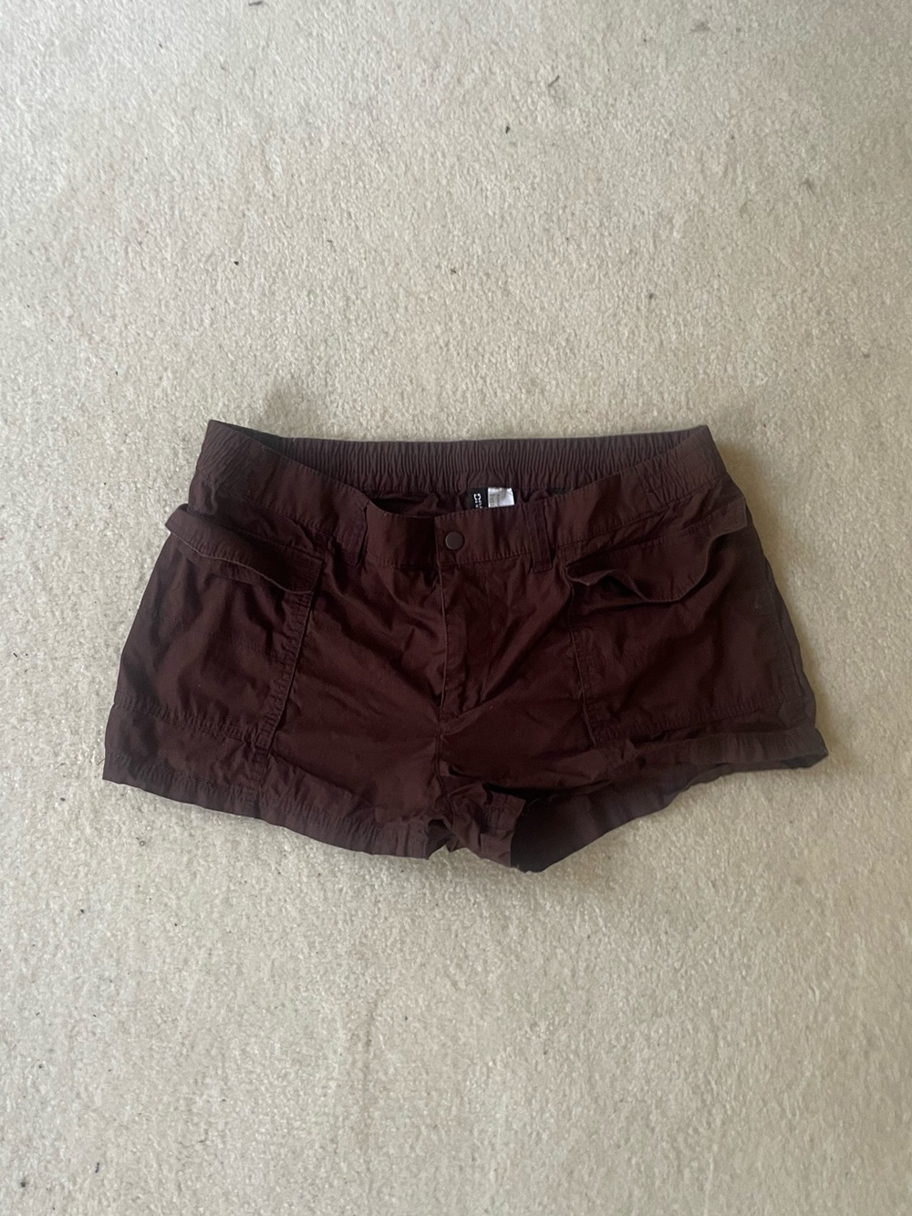 H&M Women's Brown Utility Cargo Shorts